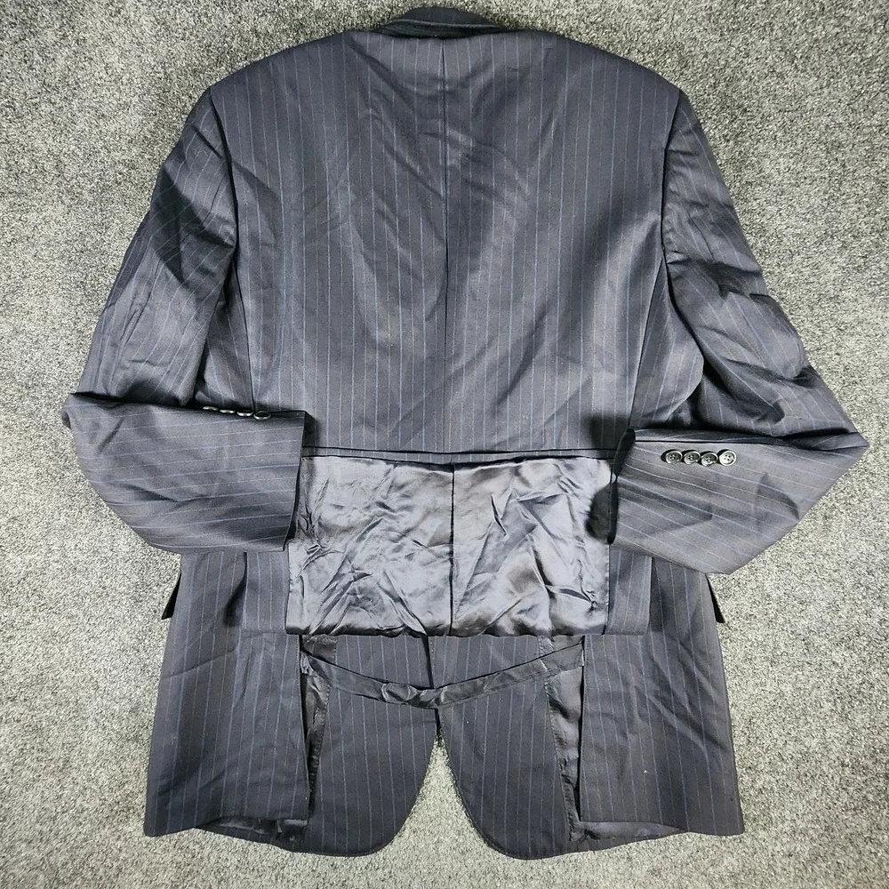 BROOKS BROTHERS 1818 Regent Sport Coat Blazer 40R Saxxon Wool Blue Pin‎ Stripe